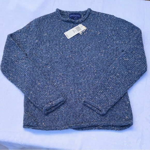 Vintage Charter Club Blue Crew Neck Sweater Size PP - Picture 1 of 10